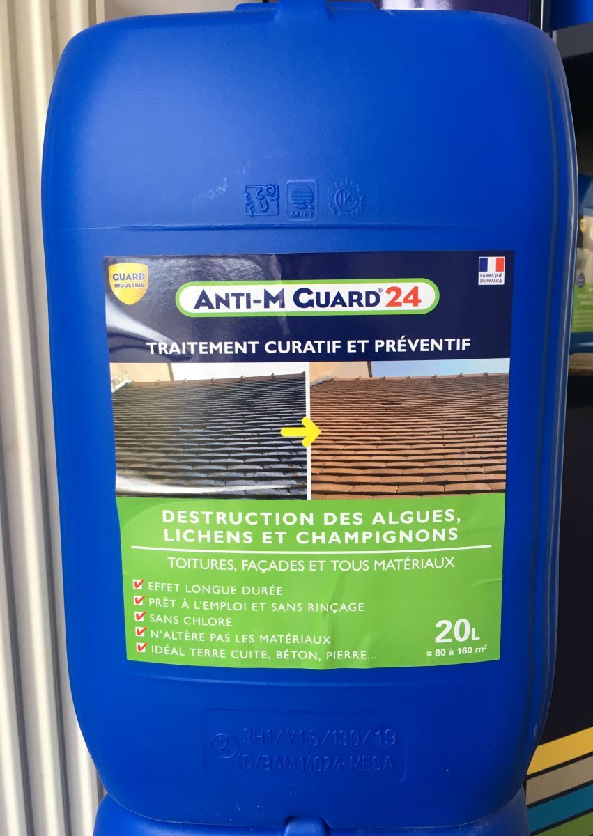 Anti-M Guard 24 Traitement curatif et préventif anti-mousse anti dépôt vert  - 5L, 20L